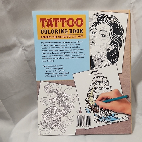 Creative Tattoo Coloring Book - Picture 2 of 3